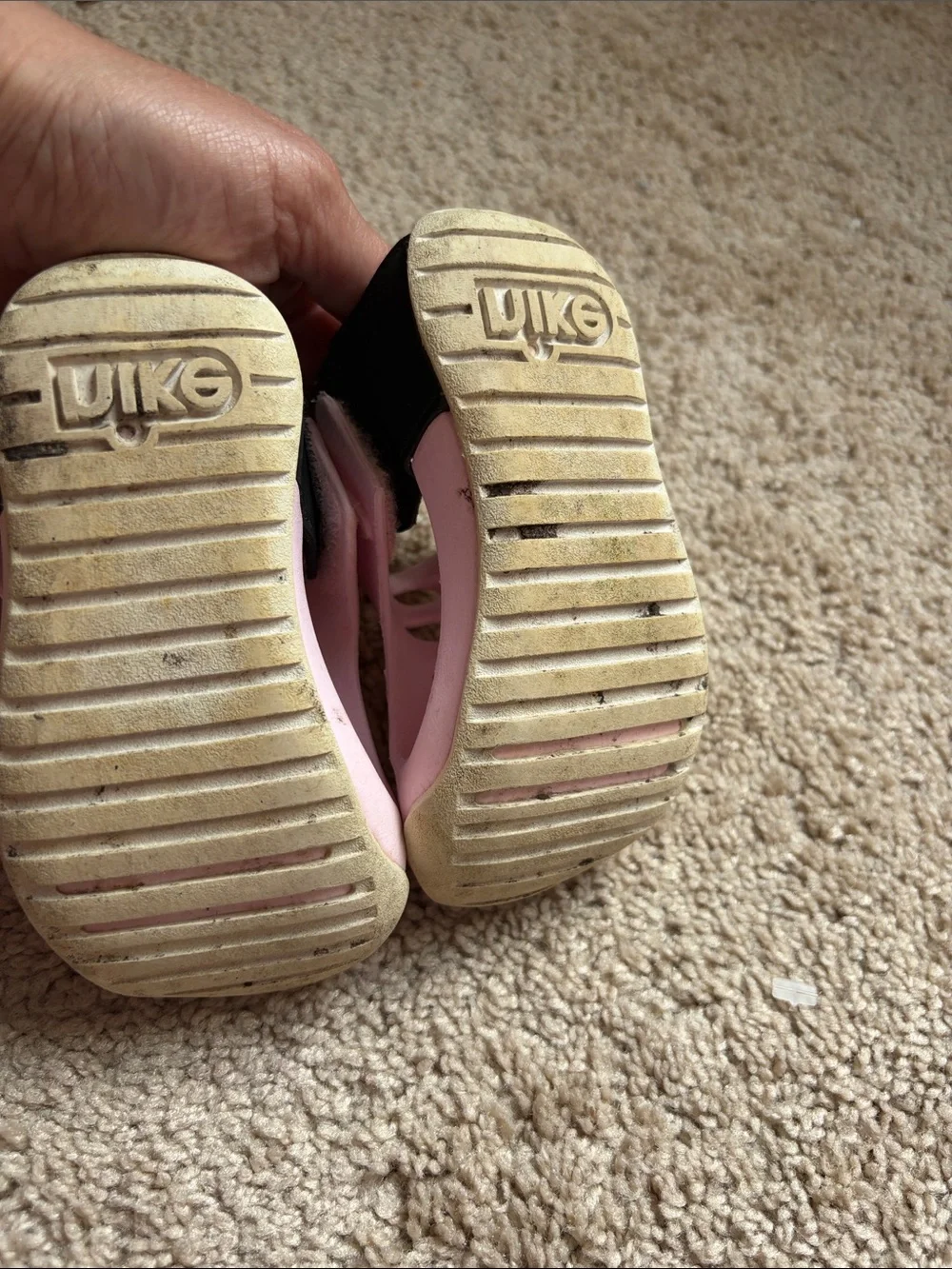 Nike Sunray Protect Toddler Sandals-Pink Foam/Black 6C
